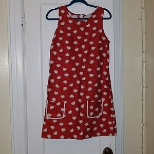 Vintage Valentines Day flirty sleeveless dress